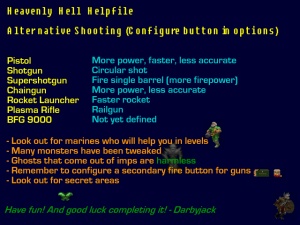 The Help File of Heavenly Hell. Contains some more info.