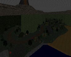 Picture showing the starting area of The Island